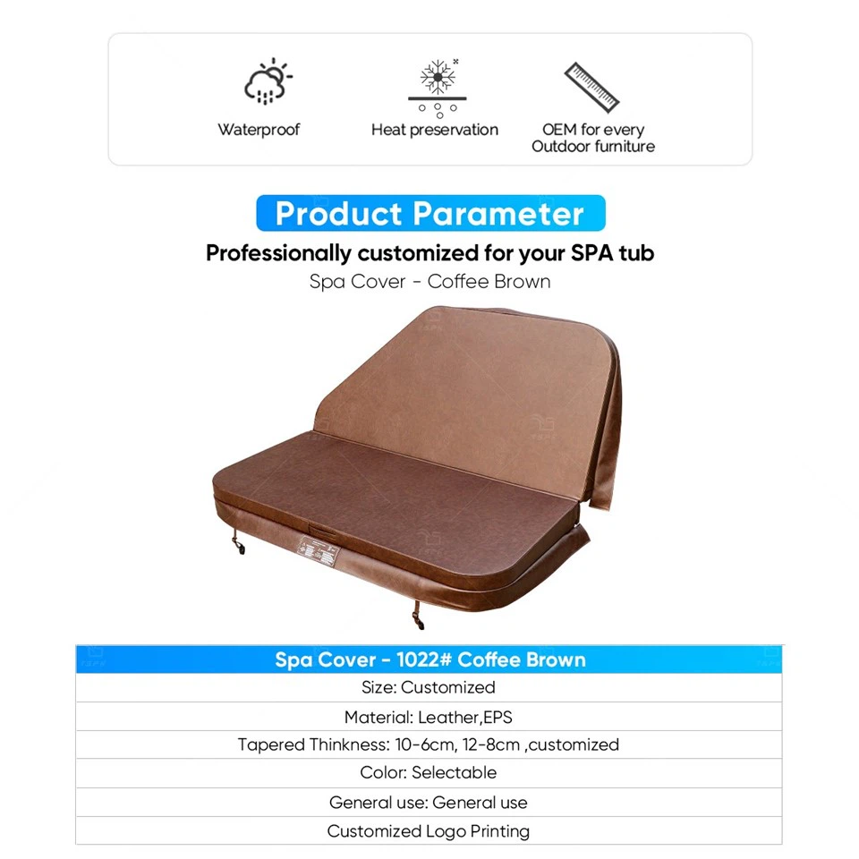 Brown Square Spa Cover best